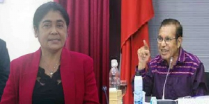 Primeiru Ministru (PM), Taur Matan Ruak no Ministra Saúde (MS), Odete Maria Freitas Belo.