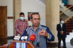 PM Taur Matan Ruak ko&#039;alia ba Jornalista sira iha Palasiu Prezidensial (26/11)