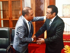Prezidennti interinu PLP, Abrão Freitas &quot;Mate Restu hasoru PR Francisco Guterres &quot;Lu-Olo&quot;.