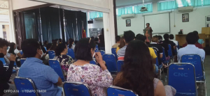 Serimonia entrega sertifikadu ba membru CPEHLMT no Kontribuiente hamutuk 93 iha Sentru Nasional Shega (CNC), sabadu (10/7). 