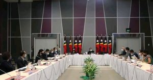 Reuniaun Konsellu Ministru sira iha Ministeriu Finansas momentu balun liuba. 