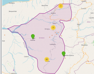 Mapa Ermera