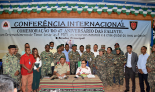 Komisaun Rekrutamentu FALINTIL-FDTL ba tinan 2022 hala&#039;o konferensia imprensa hodi publika sai naran selesionadu membru foun sira iha kuartel Jeneral, Fatuhada, segunda (05/09).