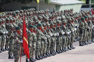 Membru Falintil-Forsa Defeza Timor-Leste (F-FDTL) iha parada