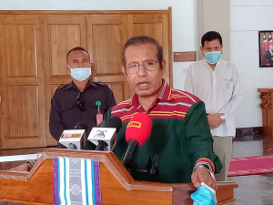 Primeiru Ministru (PM), Taur Matan Ruak ko&#039;alia ba media sira hafoin sorumutu ho Prezidente Republika Francisco Guteres Lu-olo iha palasiu prezidensial bairo-pite, kinta (17/09).