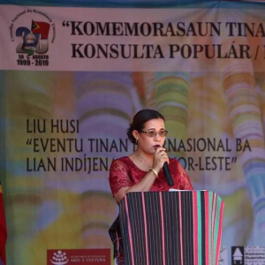 sekretária jerál Parlamentu Nasionál Ezonerada, Cedelizia Faria dos Santos