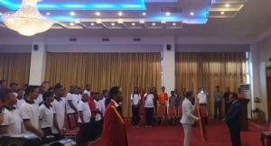 Atleta ho Ofisiais ba Sea Games vizita Palasiu Prezidente