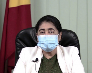 Ministra Saúde (MS), Odete Maria Freitas Belo.