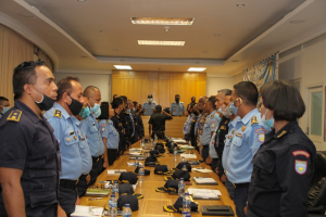 Reuniaun kuadru superior PNTL nian iha kuartel PNTL Kaikoli