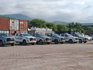 Kareta sira ne&#039;ebe Komandu Jeral PNTL apoiu ba eskuadra PNTL sira. Tersa (06/07).