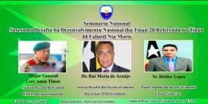 Selebra Loron Konsulta Populár  FA-UNTL Realiza Seminariu