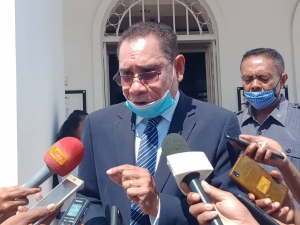 Ministru Justisa, Dr. Manuel Cárceres da Costa ko&#039;alia ba Jornalista sira iha Palasiu Governu iha fulan kotuk