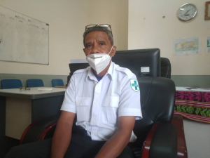 Diretór servisu saúde Munisípiu Baukau, Domingos Reinaldo da Costa Guterres ko’alia hela ba www.tempotimor.com iha kna&#039;ar fatin, tersa (16/11).