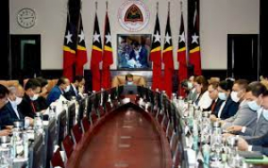 Reuniaun Konsellu Ministru sira iha Palasiu Governu.