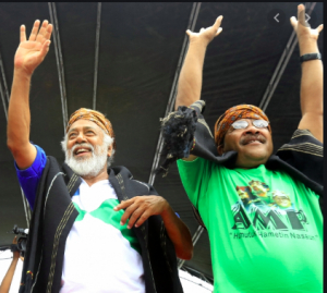 Prezidente CNRT, Kay Rala Xanana Gusmao hamutuk ho Konseleiru Maximu KHUNTO, Jose dso Santos Naimori iha momentu 2018