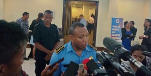 Komandante Operasaun PNTL, Superintendente Xefi Pedro Belo.