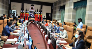 Reuniaun Konsellu Ministru sira ne&#039;ebe hala&#039;o iha Palasiu Governu.