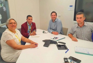 Adidu traballu SEFOPE hamutuk ho office Manager ba Konsuladu Timor-Leste hala’o enkontru ho gabinete xefe Estadu Victoria iha edifisiu xefe Estadu Melbourne.