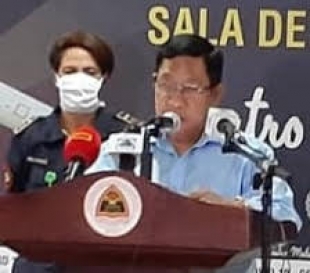 dr Sergio Lobo Portavoz SIJK ko&#039;alia ba Jornalista sira iha Sala Situasaun iha CCD