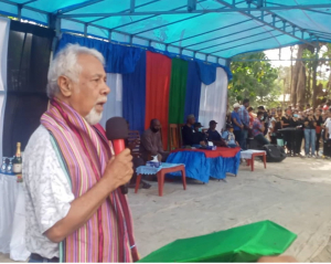Líder Karímatiku Kay Rala Xanana Gusmão ko,alia hela iha selebrasaun loron FALINTIL ba dala-46 iha Aldeia Auhun, suku Bekora, Postu Administrativu Cristu Rei, Munisípiu Dili, sesta (20/8).