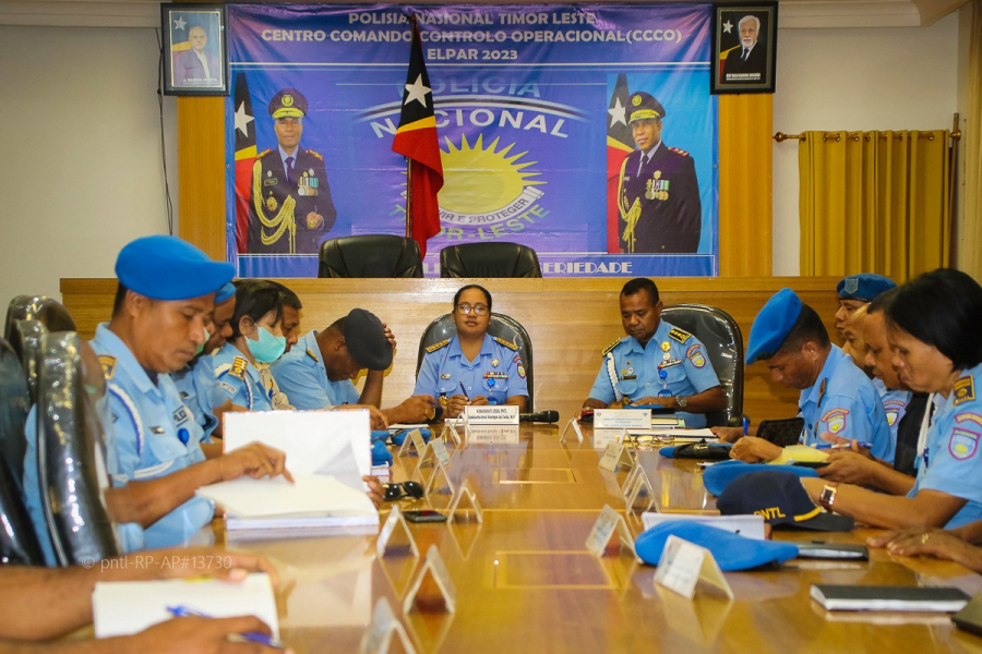 Komandu Polísia Nasional Timor-Leste (PNTL) liuhusi Diresaun Justisa no Disiplina enkontru hela ho xefe sesaun sira.