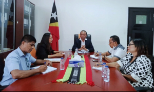MAPKOMS, Francisco Jeronimo hasoru malu ho SEII iha palasiu do Governu Dili