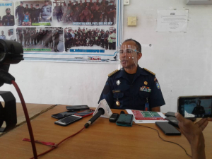 Komandante PNTL Munisipiu Dili, Superintendente Polisia, Henrique da Silva. 