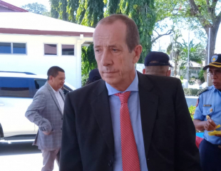 Embaixadór Uniaun Europeia Andrew Jacobs ko&#039;alia hela ho jornalista sira iha Sentru Formasaun Polísia (SFP) Comoro, Segunda (7/9).