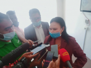 Vise Primeiru Ministru (PM) no Atuál Ministra solidaridade Sosial Inkluzaun  (MSSI), Armanda Berta koalia hela ho jornalista iha Parlamentu Nasionál (PN), kuarta (21/4).