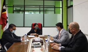 Ministra Saúde (MS), Odete Maria Freitas Belo hala&#039;o enkontru ho Enkaregadu Negósiu Embaisadór Kuba iha Timor-Leste, Jóse Ernesto Diaz Pérez.