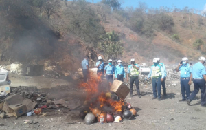 Komandu PNTL Munisípiu Dili, liuhusi Unidade Tránzitu halo destruisaun (sunu-mutuk) hamutuk 150-resin, tanba la tui kritéria ba uzu, iha Lixu fatin Tibar, tersa (14/09).