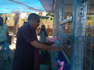 SEKOOP, Elizário Ferreira inaugura Manu Luhan Sosiedade Produsaun Agropekuaria iha Suku Gisu, Postu Administrativu Maubara, Munisípiu Likisá. 