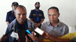 Komandante PNTL Munisípiu Dili Superentedente Xefe Henrique da Costa no Reitór UNPAZ Adolmando Amaral