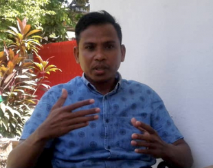 Peskizadór Fundasaun Mahein (FM), Sancho Pires.