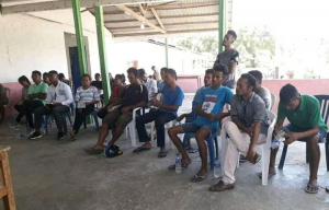 Juventude Postu Administrativu Lakló Munisípiu Manatutu iha hela diskusaun ba komemorasaun loron nasionál ba juventude Timor-Leste iha 12 Novembru. Domingu (8/11).