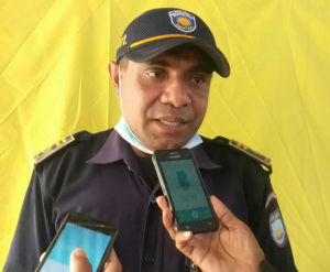 Komandante Polisiamentu Komunitáriu munisípiu Díli, Inspetór Polísia, Daniel da Costa Freitas koalia hela ba jornalísta sira hafoin halao sensibilizasaun konaba knaar polisiamentu komunitáriu ba universitáriu sira iha Kampus UNTL Kaikoli, kuarta (26/08).