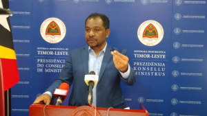 Ministru Prezidénsia Konsellu Ministrus, Fidelis Manuel Leite Magalhães.