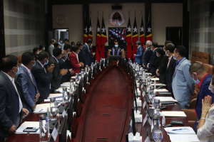 Reuniaun Konsellu Ministru ne&#039;ebe hala&#039;o iha Palasiu Governu momentu liuba.