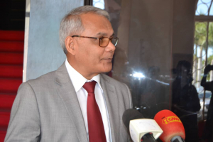Prezidente Komisaun ba elaborasaun planu rekoperasaun ekonomika Rui Augusto Gomes ko&#039;alia hela ba jornalista sira hafoin sorumutu ho Primeiru Ministru Taur Matan Ruak iha palasiu governu, tersa (18/08).