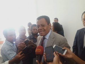 Prezidente Kámara Komérsiu Indústria Timor-Leste (CCI-TL), Oscar Lima ko&#039;alia ba Jornalista sira iha Parlamentu Nasional