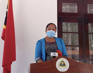 Diretora Nasionál Programa Nasionál Dezenvolvimentu Suku (PNDS), Claudina Soares Pinto.