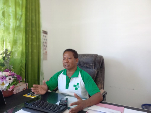 Diretór Apoiu Diagnóstiku Terapiotika HoREX Baukau, Francisco Armando, ko&#039;alia hela ba www.tempotimor.com iha kna&#039;ar fatin HoREX Baukau, sesta (03/06).