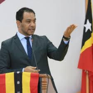 MRLAP, Fidelis Manuel Leite Magalhães halo hela deskursu iha podium 