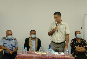 Administradór Munisípiu Manufahi, Arantes Isaac Sarmento.