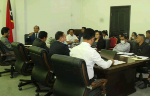 MAPKOMS sorumutuk ho lideransa RTTL.ep no lideransa husi Tatoli IP iha MAPKOMS nia kna&#039;ar fatin Palasiu Governu Dili (14/9)