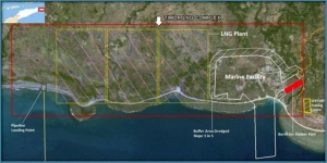 Mapa Planta LNG Beasu