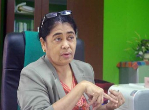 Ministra Saúde (MS), Odete Maria Freitas Belo.
