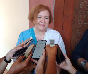 Reprezentante UNICEF iha Timor-Leste Valerie Taton ko&#039;alia hela ho jornalista sira iha CCD, Dili, Segunda (26/10).