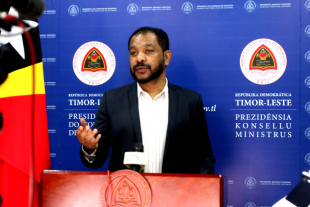 Ministru Prezidénsia Konsellu Ministru (MPKM), Fidelis Leite Magalhães iha Palásiu Governu, kuarta (09/11).