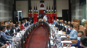 Reuniaun Konsellu Ministru sira iha Palasiu Governu.